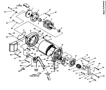 Generator Diagram and Parts List for 9467-1  Generac Generator
