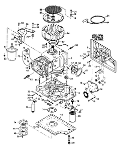 Engine Parts Diagram and Parts List for 6246-4  Generac Generator