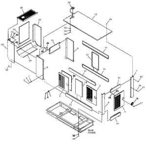 Compartment Diagram and Parts List for 0049142 (3804527 - 3808841)(2003) Generac Generator