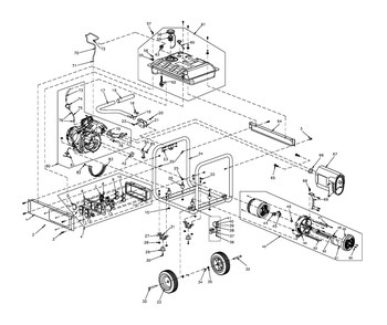Fig-0 Diagram and Parts List for 005940R2 GP6500 Generac Generator