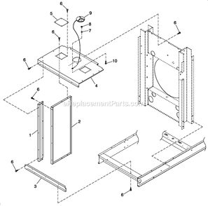 Cooling System 5.4l/6.8l 0/S C3 (2) Diagram and Parts List for QT07068GNNNA (5011556)(2008) Generac Generator