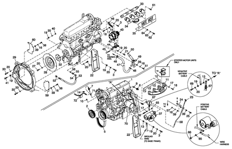 Engine Common Parts 2.5l Diagram and Parts List for 0052170 (0406V10340)(2006) Generac Generator