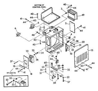 Lower Panel Diagram and Parts List for 9300-3  Generac Generator