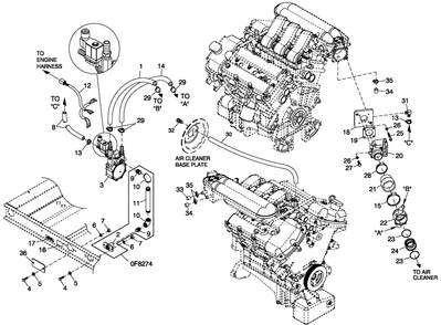 Engine Common Parts 3.0l G3 Ls Diagram and Parts List for QT06030ANSN (4910691 - 4933758)(2007) Generac Generator