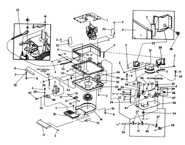 Part Location Diagram of 86731A Generac Muffler Assembly
