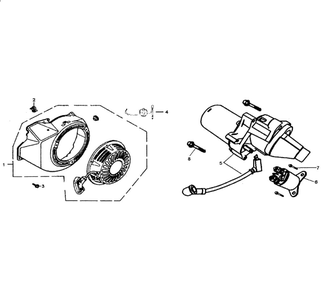 Starter Diagram and Parts List for 5943-0  Generac Generator