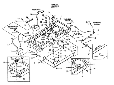 Mounting Base Diagram and Parts List for 9399-3  Generac Generator