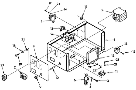 Control Panel Diagram and Parts List for 0863-0  Generac Generator