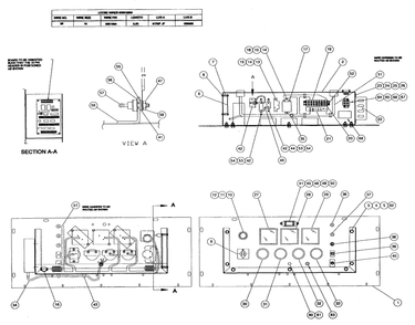 Generator Assembly (Part 2) Diagram and Parts List for 4364-1  Generac Generator