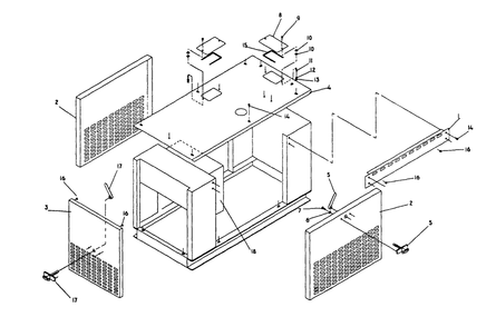 Compartment Diagram and Parts List for 0757-1  Generac Generator