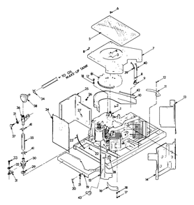 Engine Enclosure Diagram and Parts List for 9008-4  Generac Generator