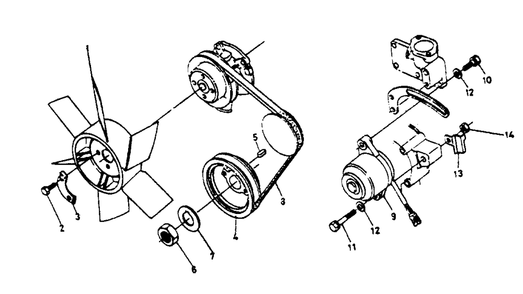 Part Location Diagram of 415-54367 Generac Bolt