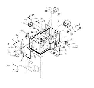 Control Panel Diagram and Parts List for 9428-2  Generac Generator