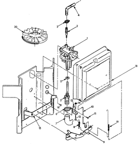 Gas Carburetor Diagram and Parts List for 9653-2  Generac Generator