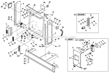 Ev Cb Conn H Panel Cpl C5 Diagram and Parts List for CT13068GNSN (2808V28689)(2008) Generac Generator