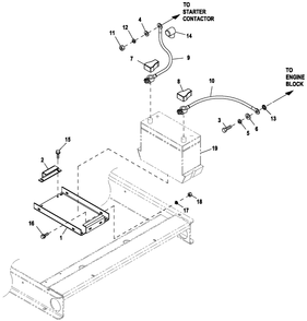 Ev Batt Acsry 5.4l G3 W/O Batt Diagram and Parts List for 0055992 (7000001)(2012) Generac Generator