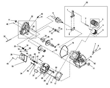 Xg410 Engine Trim 1 Diagram and Parts List for 0057970 (5499534 - 6130567)(2010) Generac Generator