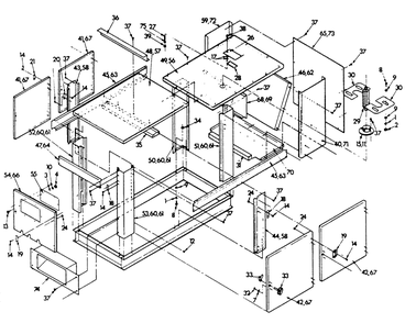 Part Location Diagram of 77537 Generac Bottom Air Duct