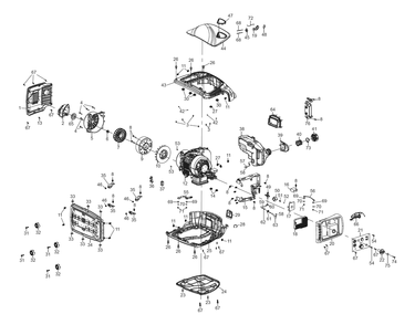Fig-0 Diagram and Parts List for G0071170 GP2200I Generac Generator