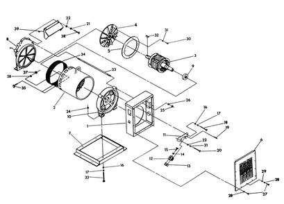 Generator Diagram and Parts List for 9739-0  Generac Generator