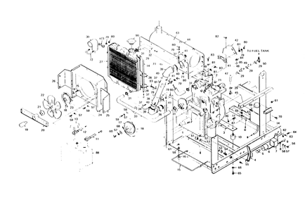 Engine Accessories Diagram and Parts List for 6980-0  Generac Generator