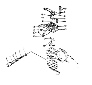 Speed Control Plate Diagram and Parts List for 1008-D  Generac Welder