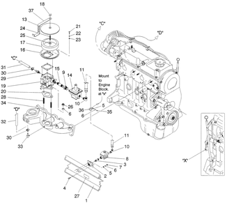 Natural Gas Fuel System Diagram and Parts List for 0042840 (3197454)(2014) Generac Generator
