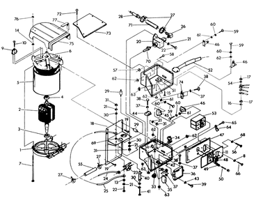 Part Location Diagram of 77005G Generac Im-52g Rotor Assembly