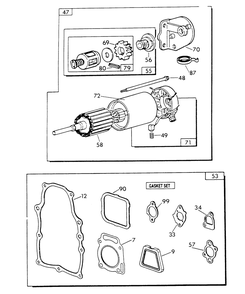 V-Twin Engine (Part 2) Diagram and Parts List for 9010-1  Generac Generator