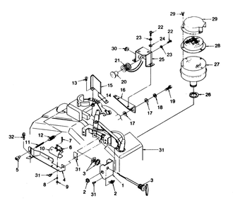 Engine Accessories Diagram and Parts List for 8341-0  Generac Generator