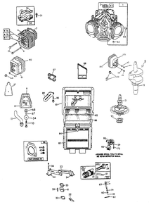 V-Twin Engine Parts I Diagram and Parts List for 0843-0  Generac Generator