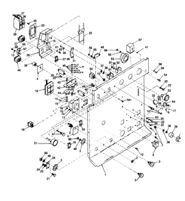 Control Panel Diagram and Parts List for 1009-A  Generac Welder