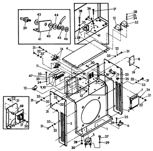 Control Panel (Back) Diagram and Parts List for 9336-0  Generac Generator