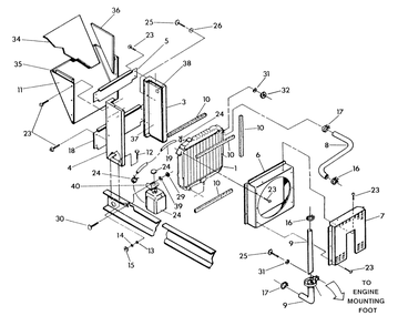 Radiator Diagram and Parts List for 9172-1  Generac Generator