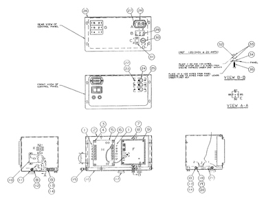 Control Box Assembly Diagram and Parts List for 9422-0  Generac Generator