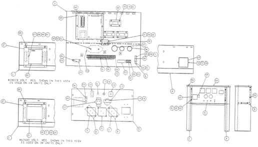 Part Location Diagram of A1354A Generac Dc Voltage Regulator