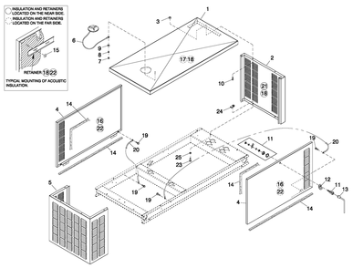 Enclosure C1 Cpl Diagram and Parts List for QT02724ANAN (5041854 - 5046648)(2008) Generac Generator