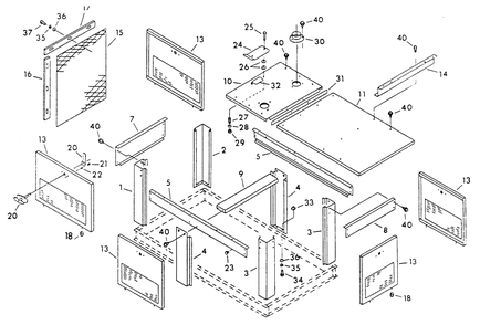 Compartment Diagram and Parts List for 9300-2  Generac Generator