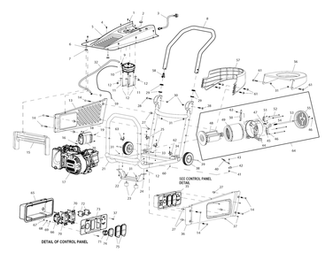 Fig-0 Diagram and Parts List for G0060001 LP3250 Generac Pressure Washer