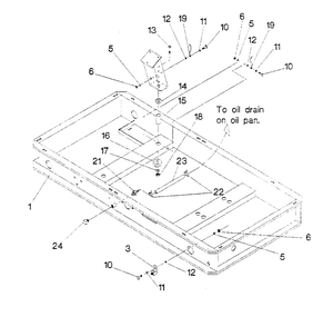 Mounting Base Diagram and Parts List for 4080-0  Generac Generator