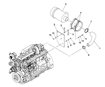 Air Cleaner Diagram and Parts List for 4363-1  Generac Generator