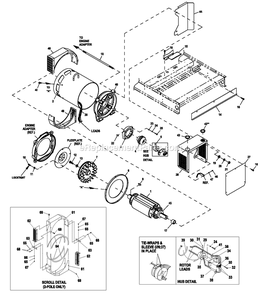 Ev Cpl Alternator Brushless Diagram and Parts List for HT08054JNAX (3000089944)(2016) Generac Generator