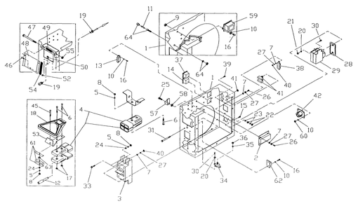 Part Location Diagram of A9528 Generac Control Box