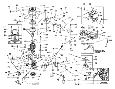 Part Location Diagram of A2774A Generac Carburetor Assembly