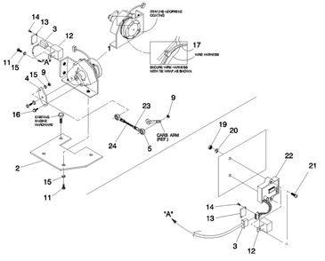Electronic Governor Diagram and Parts List for 0049142 (3804527 - 3808841)(2003) Generac Generator