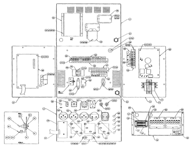 Control Panel Diagram and Parts List for 0980-0  Generac Generator