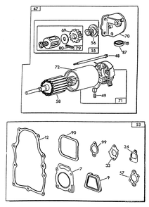 Engine Common Parts 3 Diagram and Parts List for 9592-0  Generac Generator
