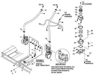 Fuelsys 5.4l Lpv Diagram and Parts List for QT08054ANSNA (5981037 - 5981038)(2010) Generac Generator
