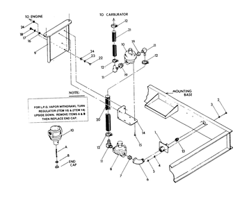 Natural Gas Regulator Or Lp Gas Vapor Withdrawal System Diagram and Parts List for 9303-1  Generac Generator