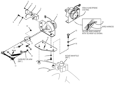 Stepper Motor Diagram and Parts List for 0050312 (4328537)(2005) Generac Generator